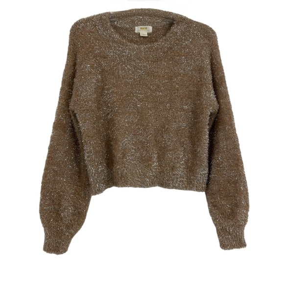 Anthropologie Tan Cowl Neck Sweater - Picture 4 of 11